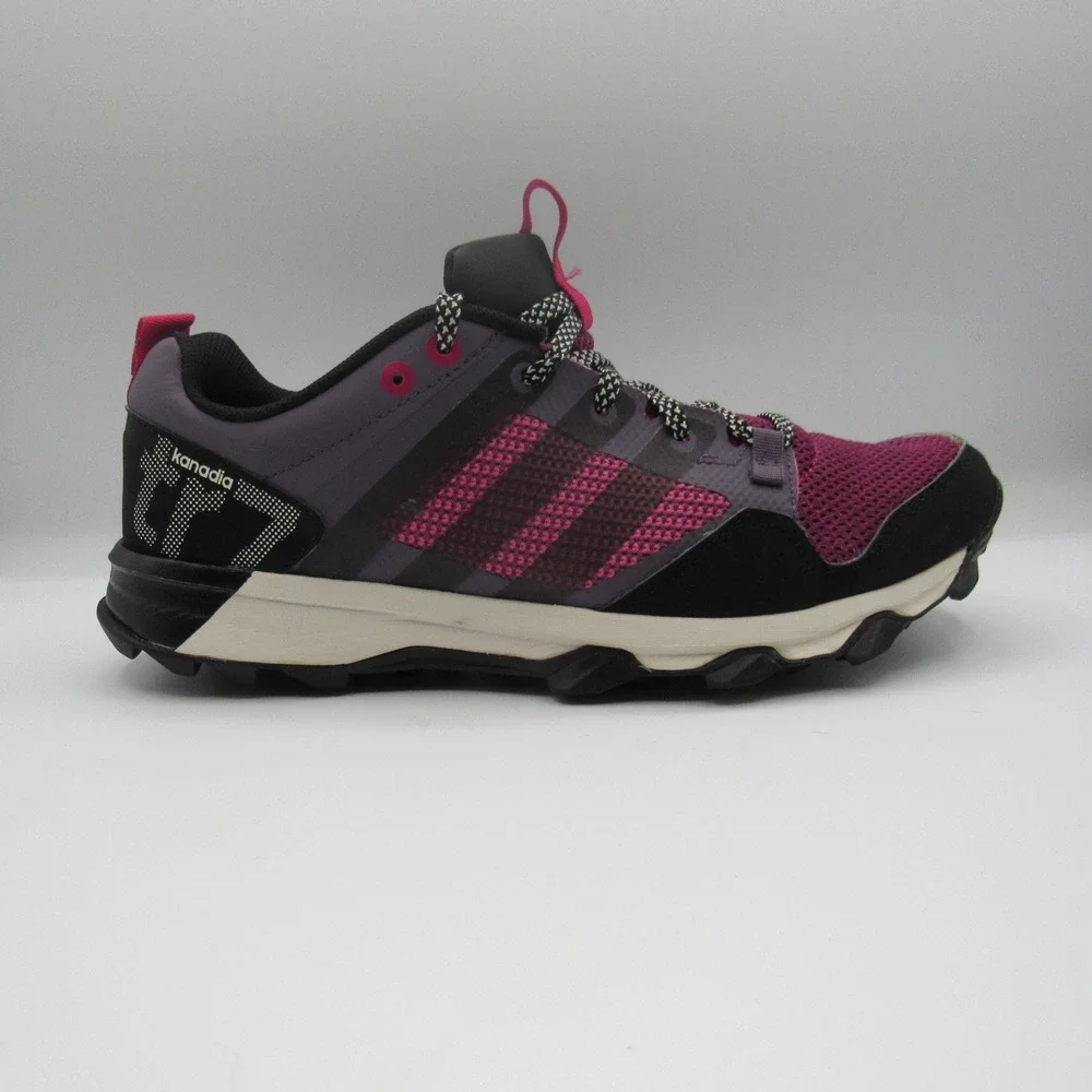 Adidas Kanadia 7 TR Trail Running Shoes Womens‎ 8.5 Berry Purple AQ4813